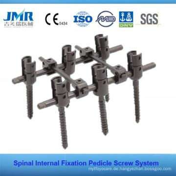 FDA Approved Spinal Internal Fixation Wirbelsäule Implantat Wirbelsäule Chirurgie Poly Axial Pedikel Schraube